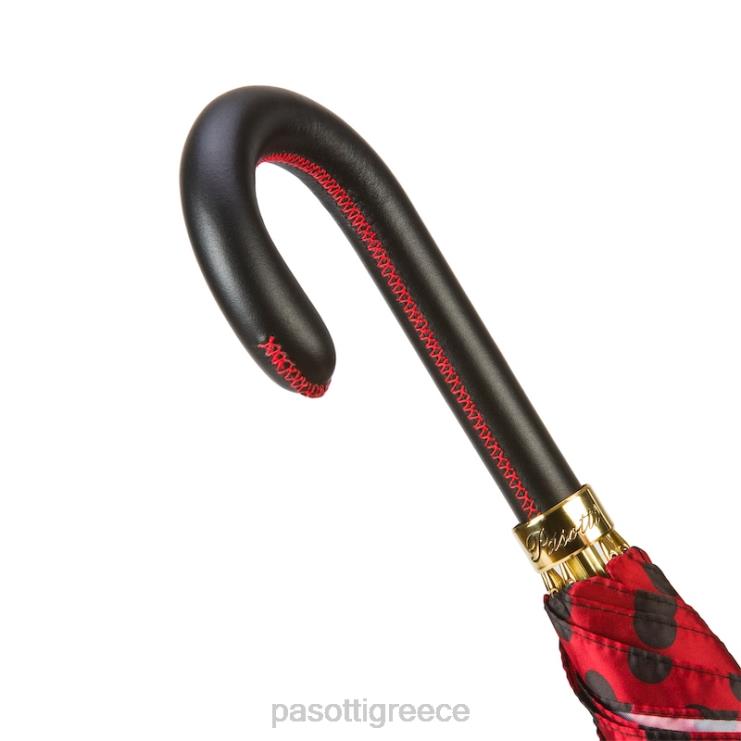 ομπρέλα | PASOTTI 20 55874-163 pcr - κόκκινη ομπρέλα μαύρες κουκκίδες 2N6B8478 γυναίκες